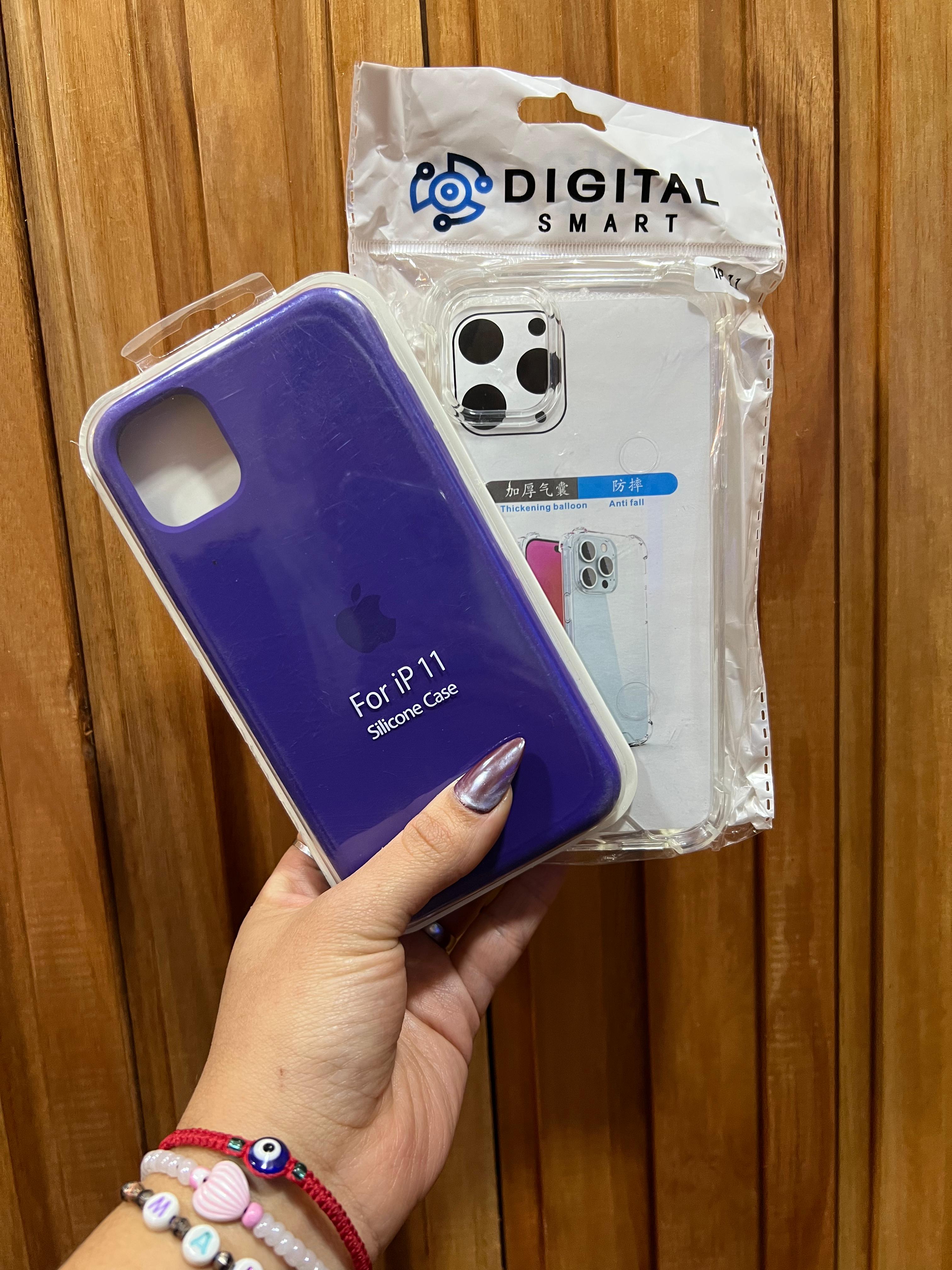 Funda Silicona iPhone 11 Morado con empaque Digital Smart - Premium - TechZone Store