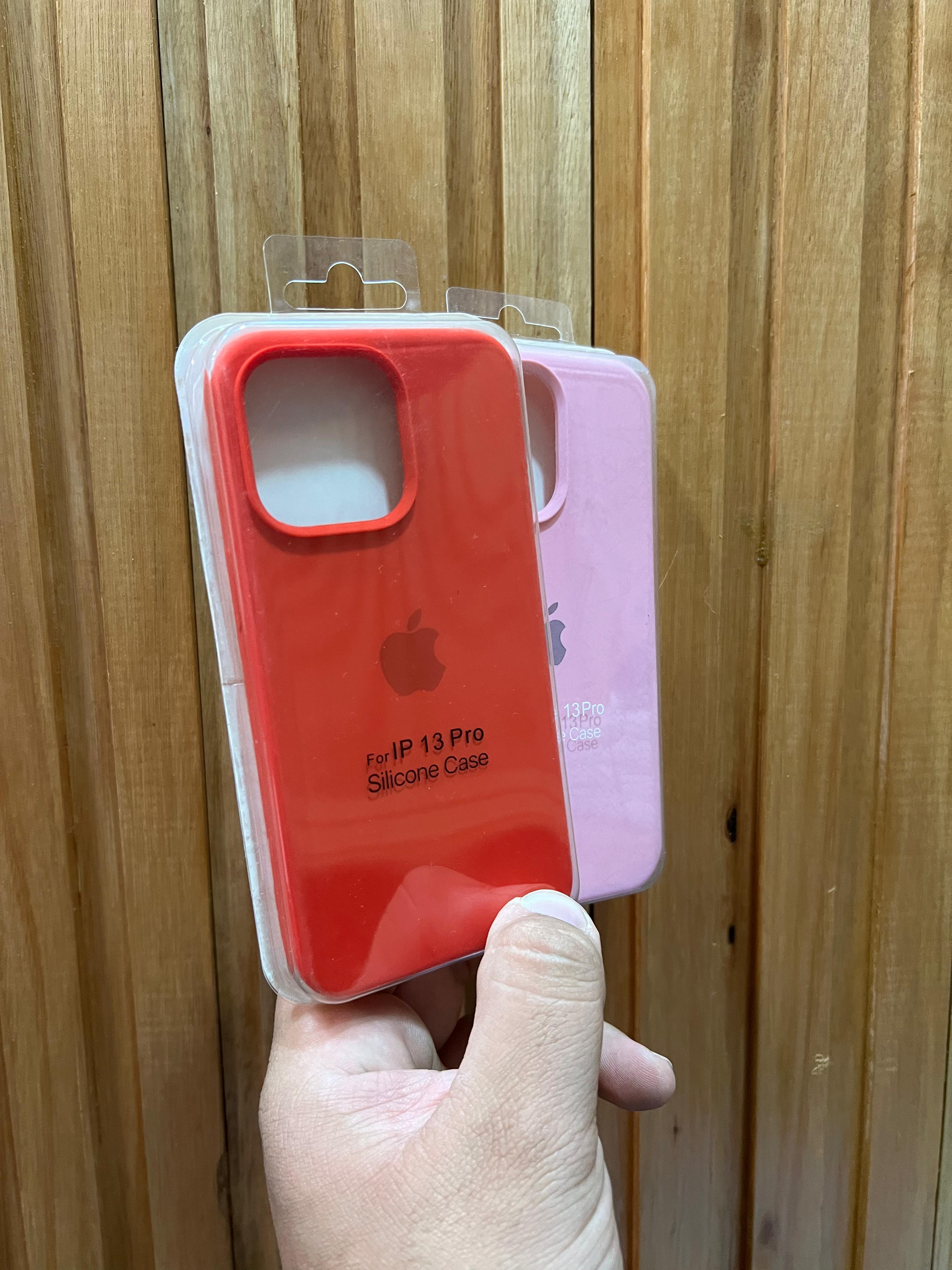 Funda Silicona iPhone 13 Pro Roja y Rosa - Múltiples opciones - TechZone Store