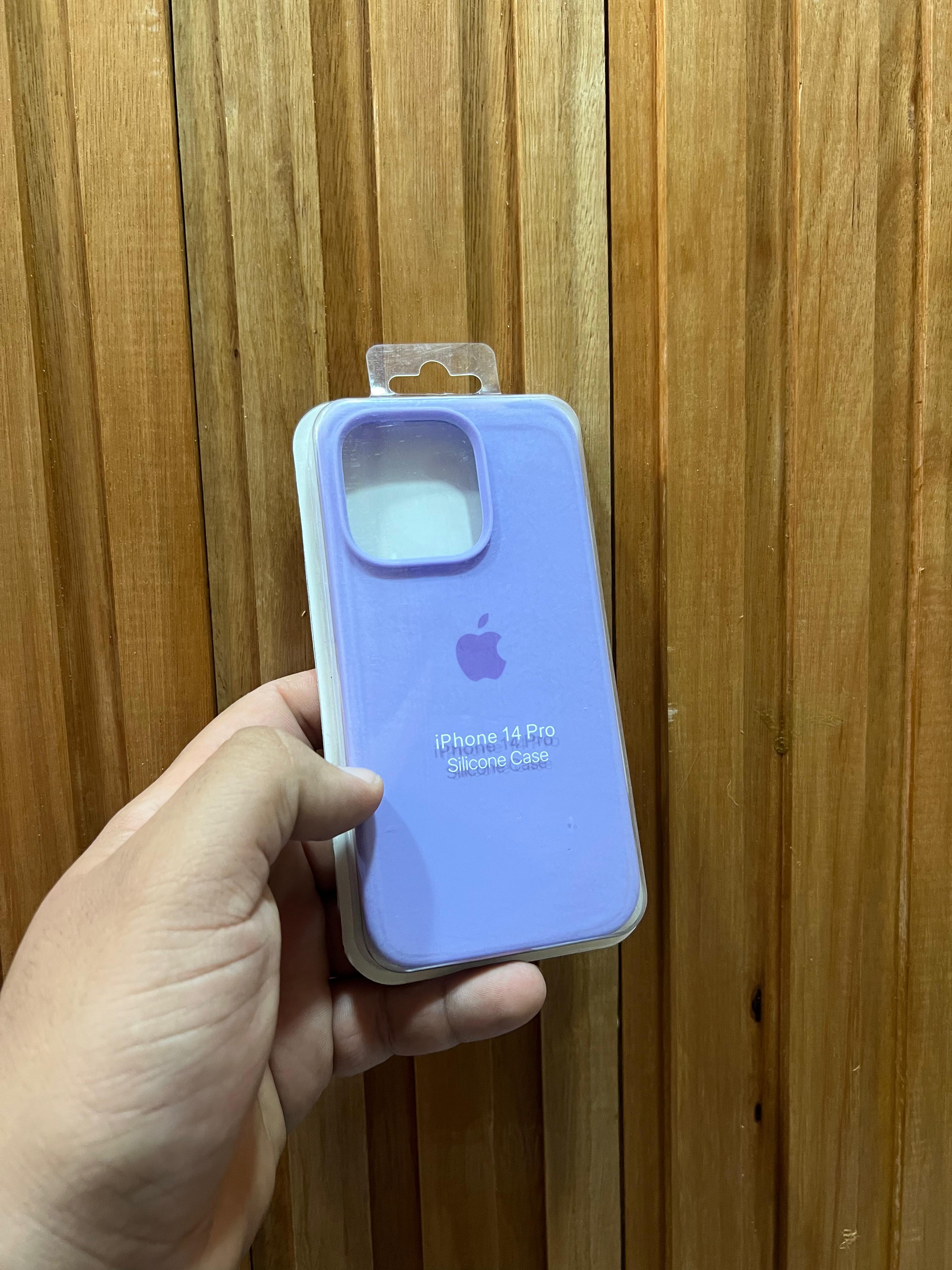Funda Silicona iPhone 14 Pro Morado - Elegancia y protección - TechZone Store
